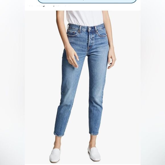 Levi's Premium Wedgie Button Fly Jeans Size 28 - Picture 2 of 13